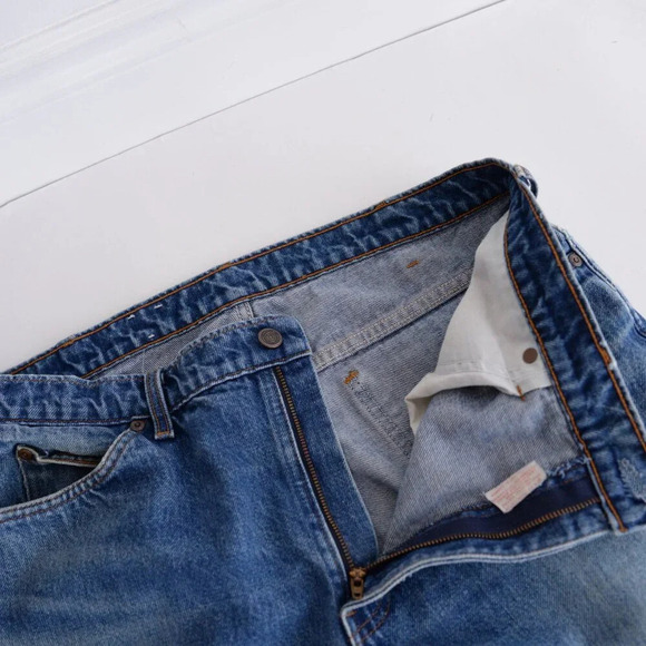 Vintage Great Western Garment Mid-wash Relaxed Fit Western Cowboy Blue Jeans 38 - Picture 13 of 15